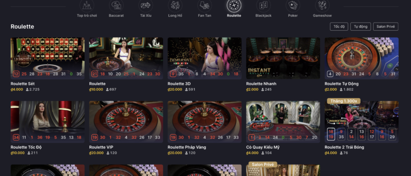 Roulette của cổng game sở hữu phần âm thanh hết sức sống động